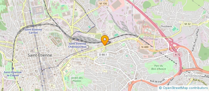 localisation de l'entreprise PAVI  SORBIERS