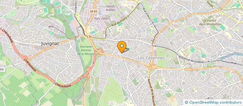 localisation de l'entreprise PAVIA IMMO à MONTPELLIER