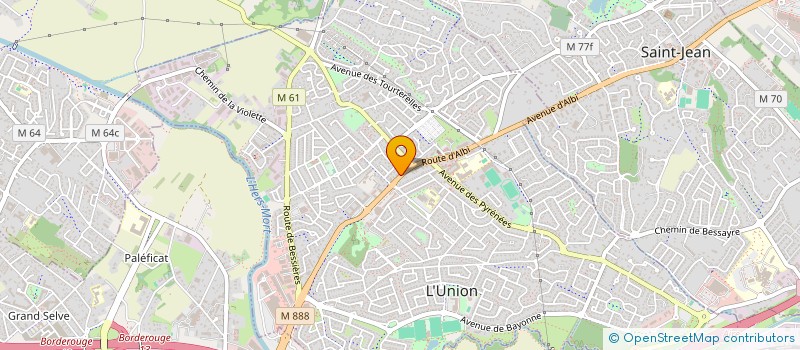 localisation de l'entreprise PAVICAT31 à L'UNION