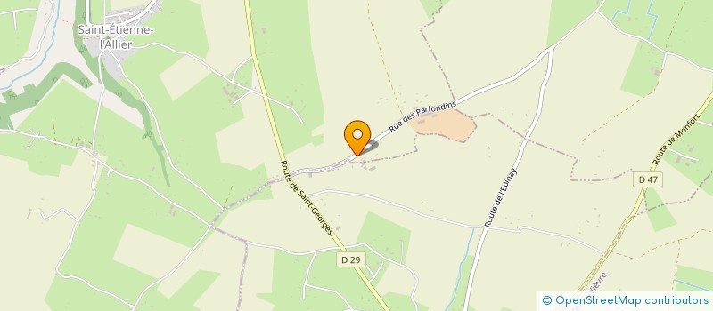 localisation de l'entreprise PAVIE TMH PERE ET FILS  SAINT-ETIENNE-L'ALLIER