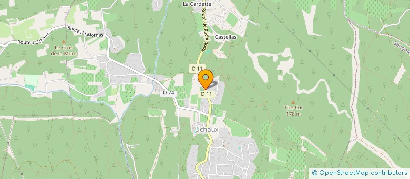 localisation de l'entreprise PAVIER TRAVAUX SERVICE à UCHAUX