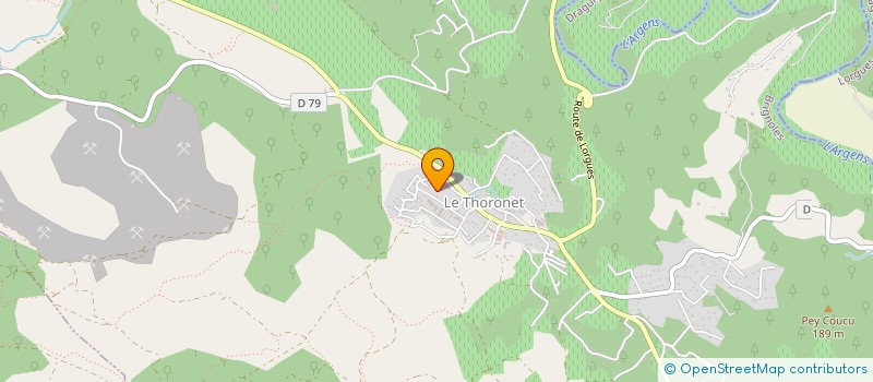 localisation de l'entreprise PAVIF  LE THORONET