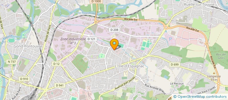 localisation de l'entreprise PAVIJUGA  L'ISLE-D'ESPAGNAC