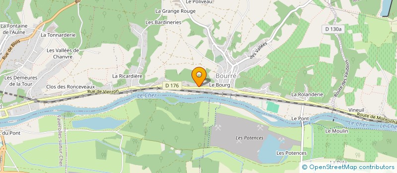 localisation de l'entreprise PAVILILE  MONTRICHARD VAL DE CHER