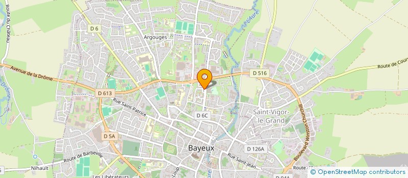 localisation de l'entreprise PAVILLON BAS NORMAND  BAYEUX