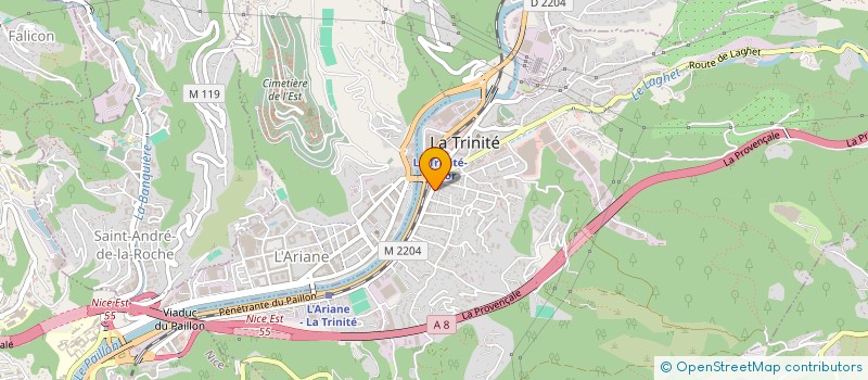 localisation de l'entreprise PAVILLON BLEU à LA TRINITE