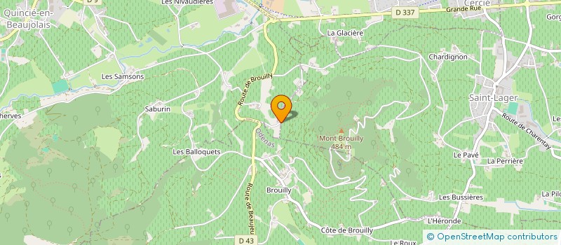 localisation de l'entreprise PAVILLON DE CHAVANNES à QUINCIE-EN-BEAUJOLAIS