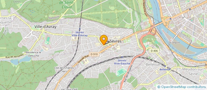 localisation de l'entreprise PAVILLON DE PARIS à SEVRES