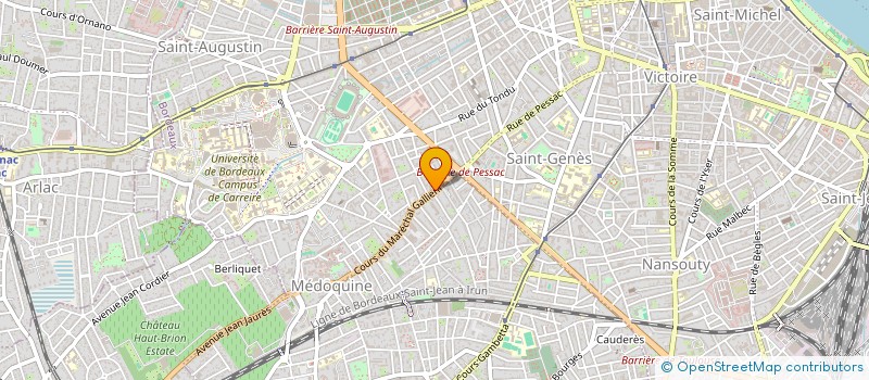 localisation de l'entreprise PAVILLON RADIOLOGIE GIE  BORDEAUX