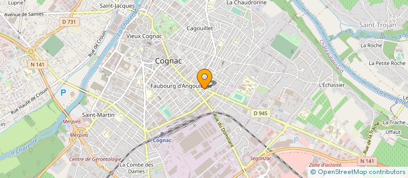 localisation de l'entreprise PAVILLONS COGNACAIS à COGNAC