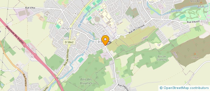 localisation de l'entreprise PAVILLONS DE LA SOUCHEZ à ANGRES