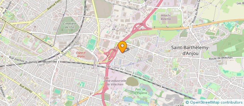 localisation de l'entreprise PAVILLONS ET CHATEAUX  SAINT-BARTHELEMY-D'ANJOU
