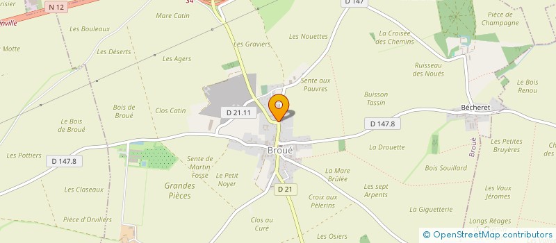 localisation de l'entreprise PAVILLONS TRADITIONNELS DE FRANCE à BROUE