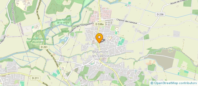 localisation de l'entreprise PAVIMA à BEAUMONT-LES-VALENCE