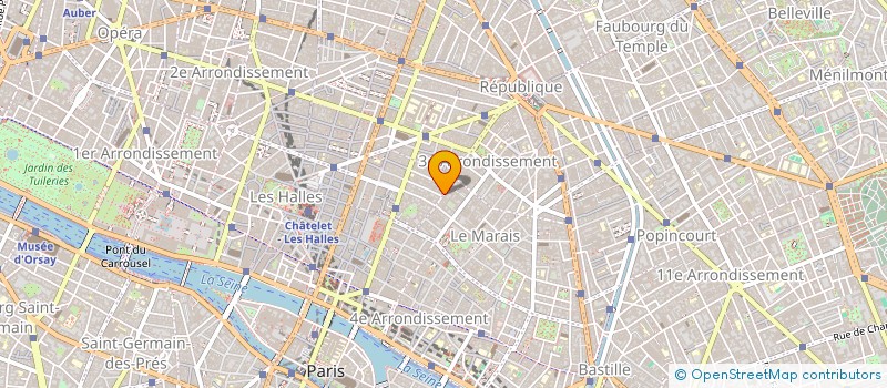 localisation de l'entreprise PAVINA  PARIS