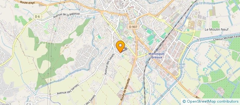localisation de l'entreprise PAVIRCA à MANOSQUE