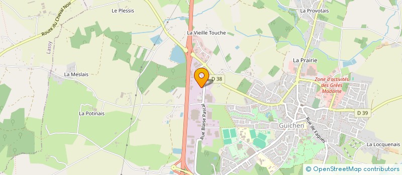 localisation de l'entreprise PAVOINE CONSTRUCTIONS à GUICHEN