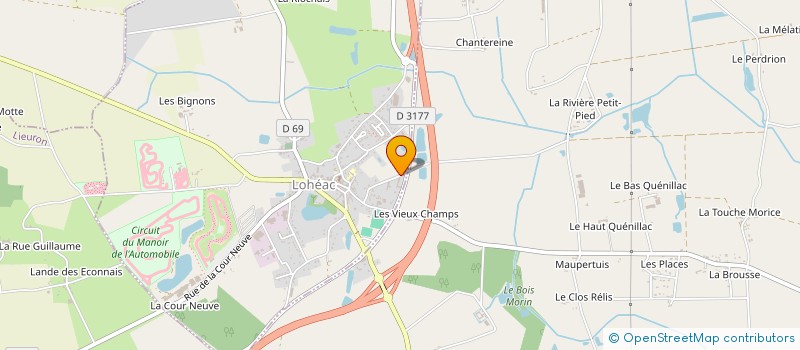 localisation de l'entreprise PAVOINE FINANCES  LOHEAC