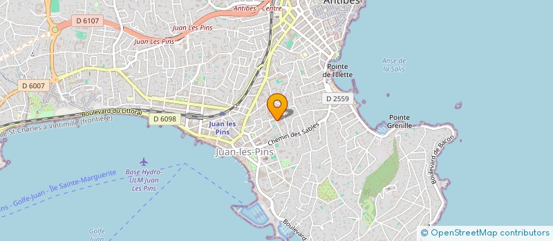 localisation de l'entreprise PAVOIS à ANTIBES