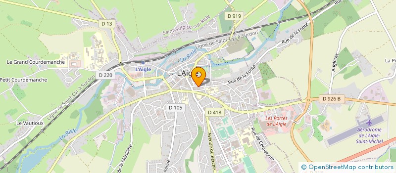 localisation de l'entreprise PAVOL GESTION à L'AIGLE