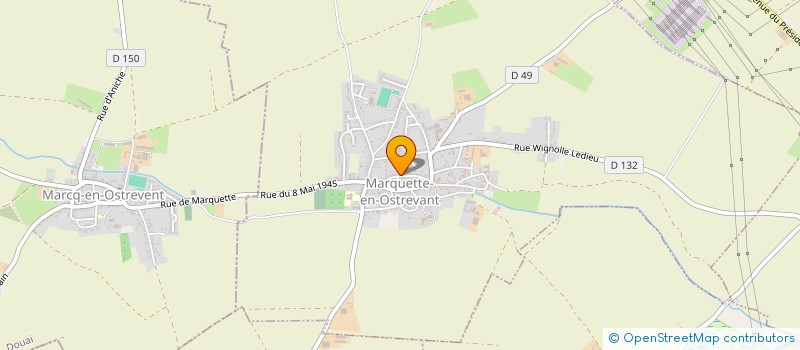 localisation de l'entreprise PAVOT MAURICE ET CESAR  MARQUETTE-EN-OSTREVANT