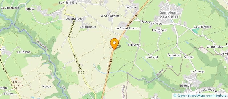 localisation de l'entreprise PAVOUX à CHABANIERE