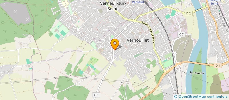 localisation de l'entreprise PAW  VERNOUILLET