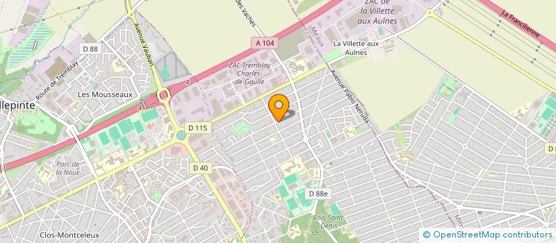 localisation de l'entreprise PAWAR HOLDING  TREMBLAY-EN-FRANCE