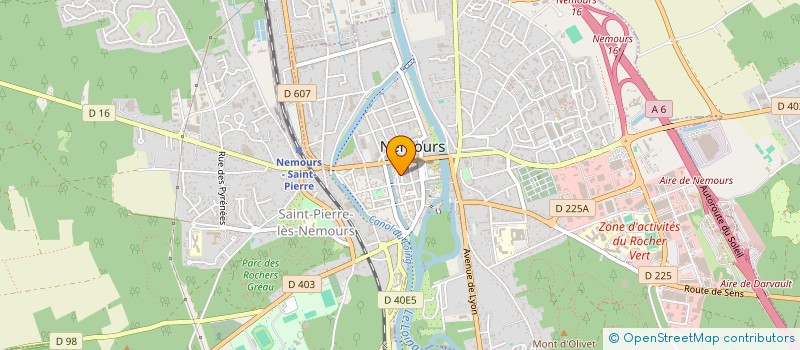 localisation de l'entreprise PAWI  NEMOURS