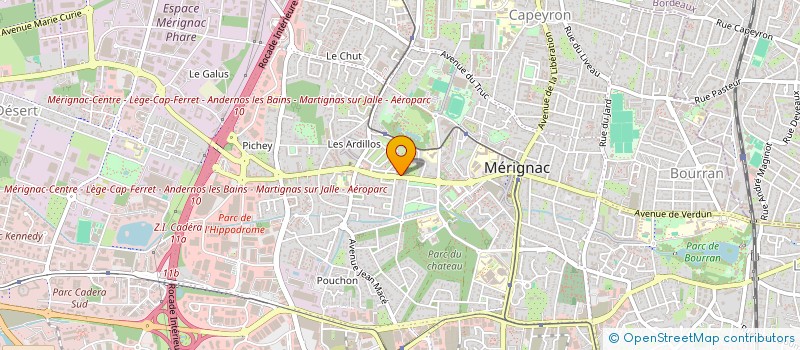 localisation de l'entreprise PAWLAK SEDASTIANI  MERIGNAC