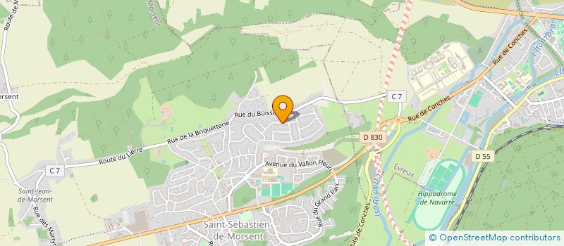 localisation de l'entreprise PAWLUK  SAINT-SEBASTIEN-DE-MORSENT