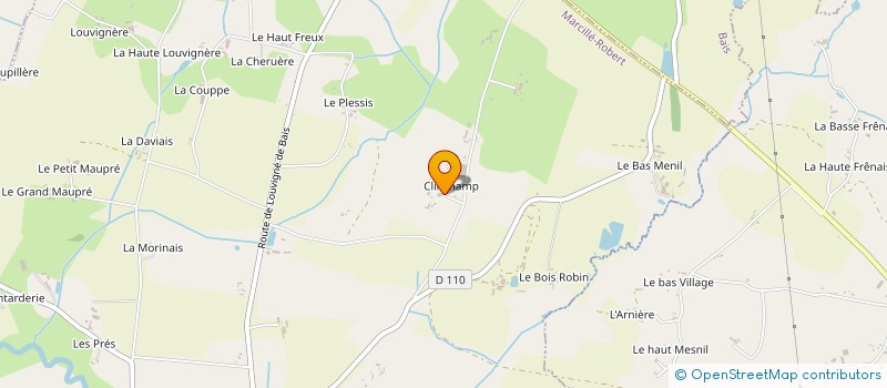 localisation de l'entreprise PAWS & RELAX  MARCILLE-ROBERT