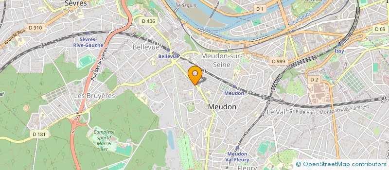 localisation de l'entreprise PAX  MEUDON