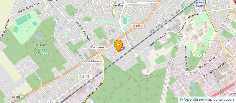 localisation de l'entreprise PAX à PESSAC