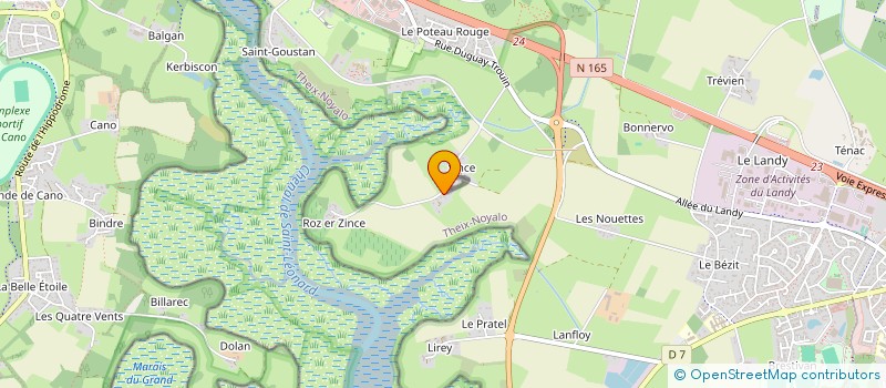 localisation de l'entreprise PAX AURORA UNIVERSE  THEIX-NOYALO