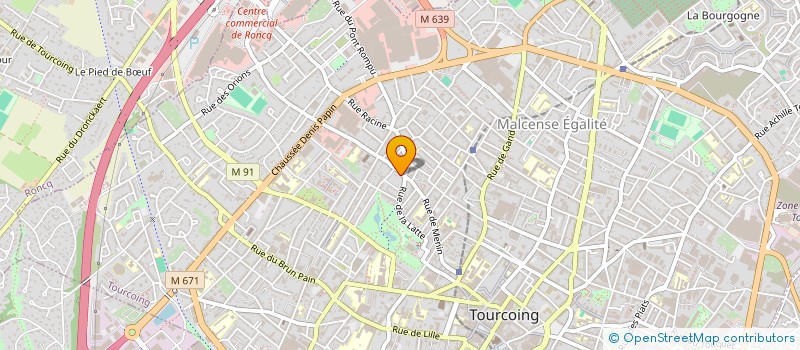 localisation de l'entreprise PAX - S : PARTAGE, ACCOMPAGNEMENT, EXPRESSION - SOLIDARITE  TOURCOING