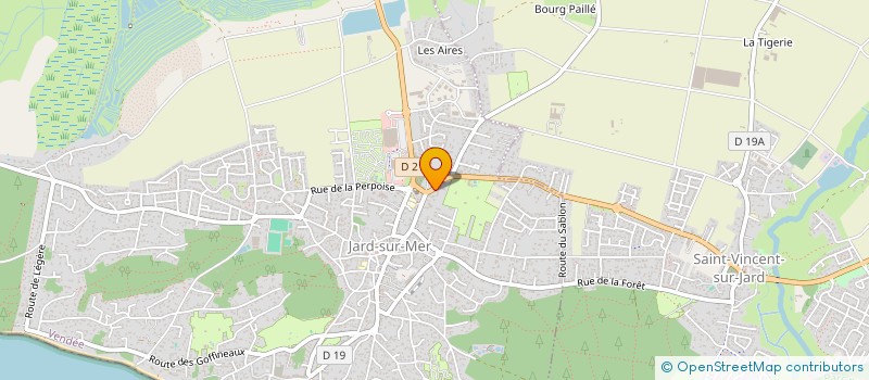 localisation de l'entreprise PAX3C à JARD-SUR-MER