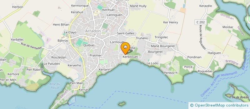 localisation de l'entreprise PAXAVI  ARRADON