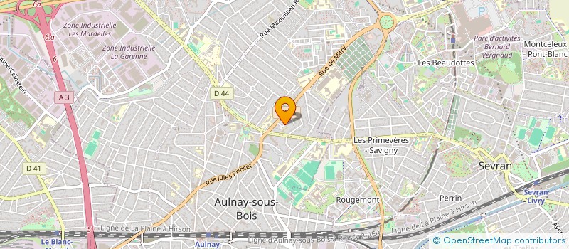 localisation de l'entreprise PAXCARS SERVICES à AULNAY-SOUS-BOIS