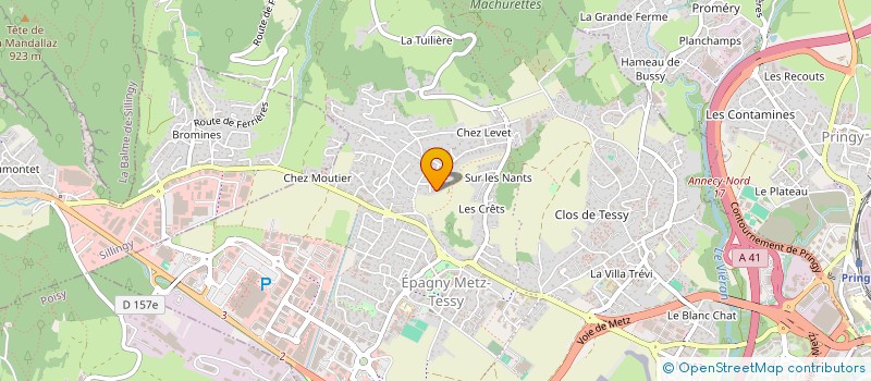 localisation de l'entreprise PAXIMA  EPAGNY METZ-TESSY