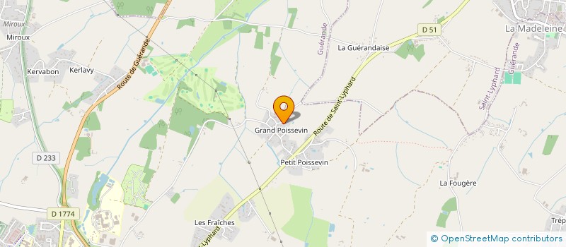 localisation de l'entreprise PAXY ET ASSOCIES à GUERANDE