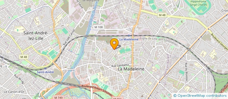 localisation de l'entreprise PAXZU à LA MADELEINE