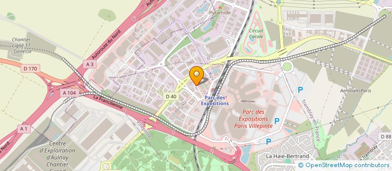 localisation de l'entreprise PAY&CO FRANCE  VILLEPINTE