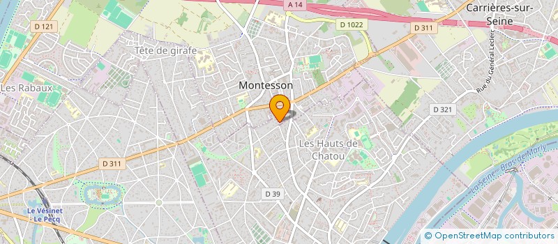 localisation de l'entreprise PAY'CONSULT  MONTESSON