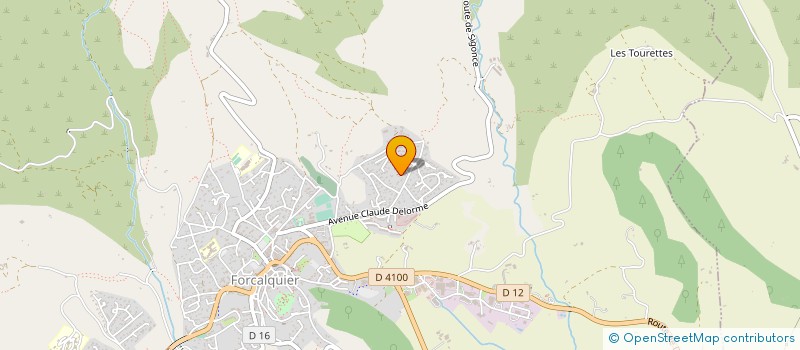 localisation de l'entreprise PAYAN TRAVAUX PUBLICS à FORCALQUIER