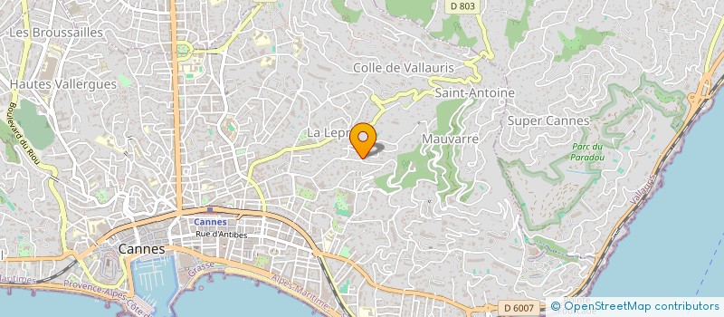 localisation de l'entreprise PAYBRAIN  CANNES