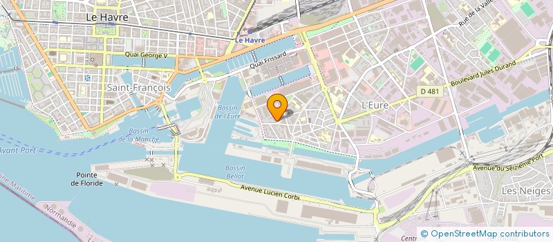 localisation de l'entreprise PAYE SERVICES à LE HAVRE