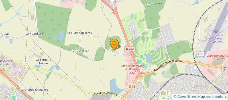 localisation de l'entreprise PAYE TP à CHOLET