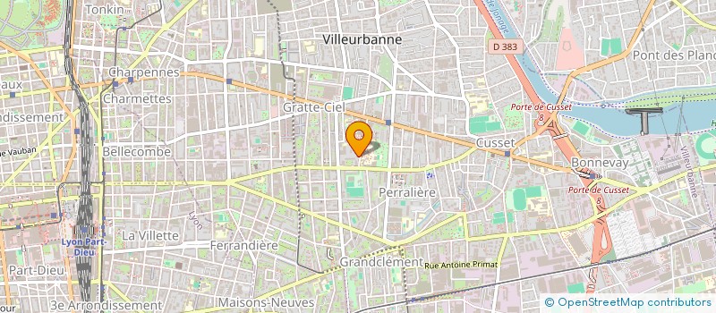 localisation de l'entreprise PAYEBIEN-BERANGER  VILLEURBANNE