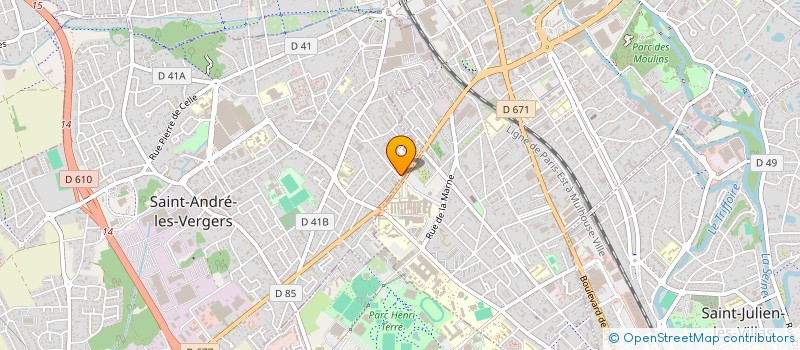 localisation de l'entreprise PAYEN-POUILLOT  SAINT-ANDRE-LES-VERGERS